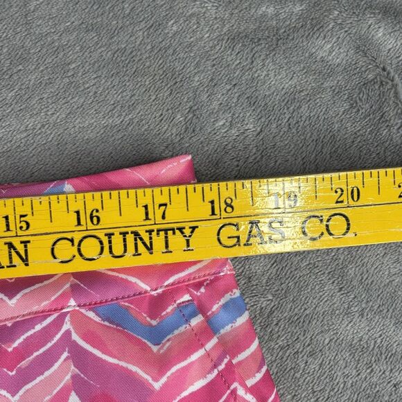 Vineyard Vines Skort Womens 12 Pink Blue Chevron Golf Tennis Stretch Pockets - Picture 13 of 16